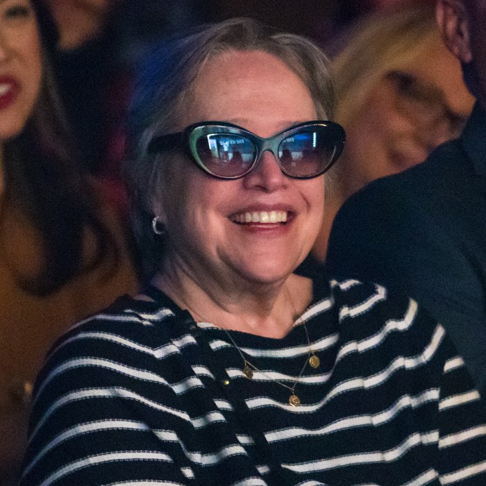 Kathy Bates in the audience at a Cool Beans Comedy show.
