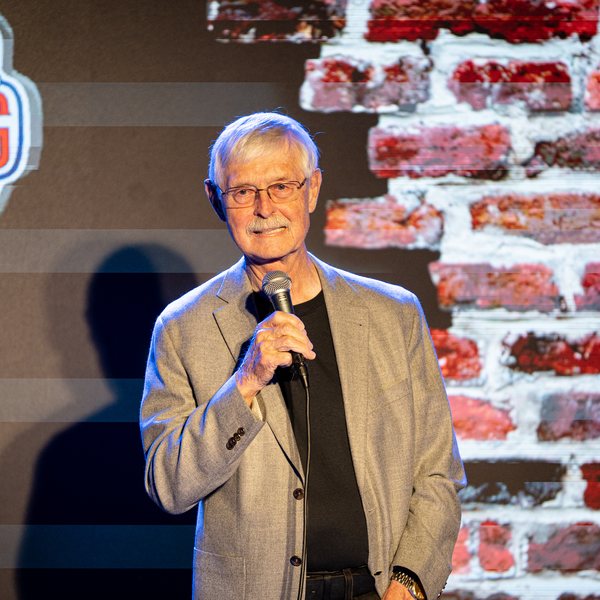 Bob Ooten on the Ice House stage.