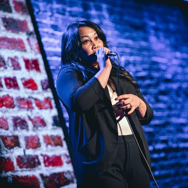 Deja Fabro on the Ice House stage.