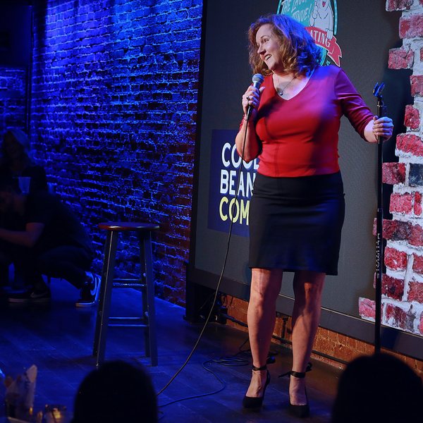 Kellie Strubinski on the Ice House stage.