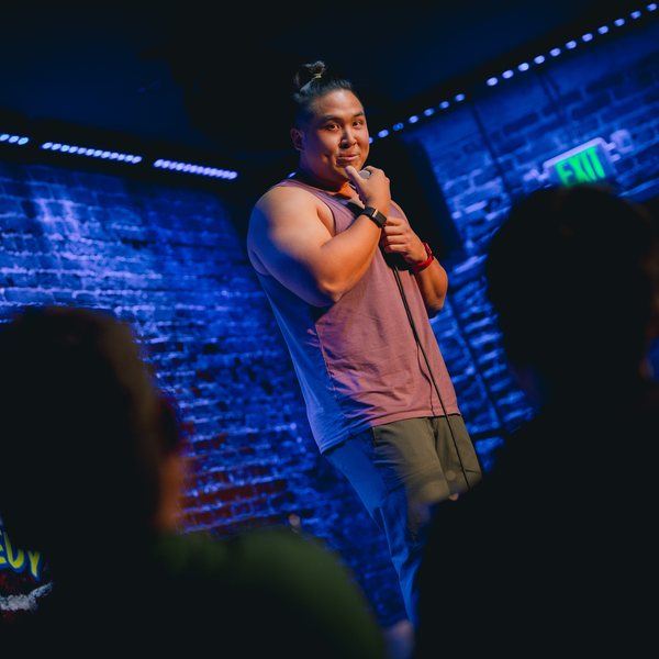 Peter Lin on the Ice House stage.